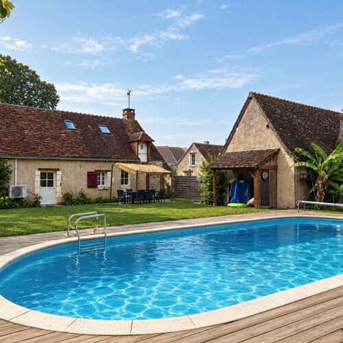 Longère avec piscine